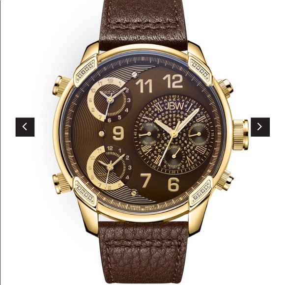 JBW Other - JBW G4 #J6248LE Men’s Gold Watch With Brown Strap